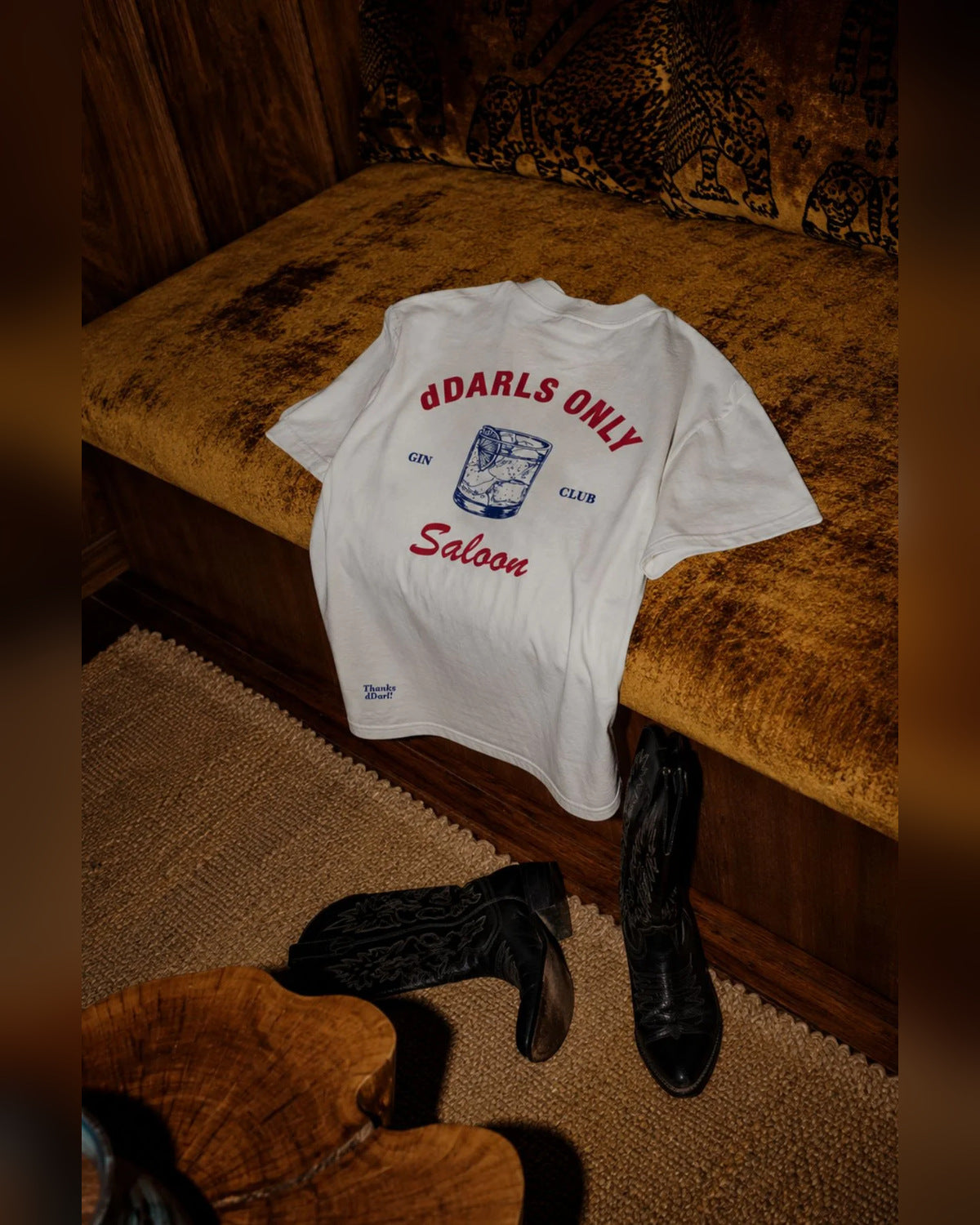 dDARL Saloon Tee in White, product photo
