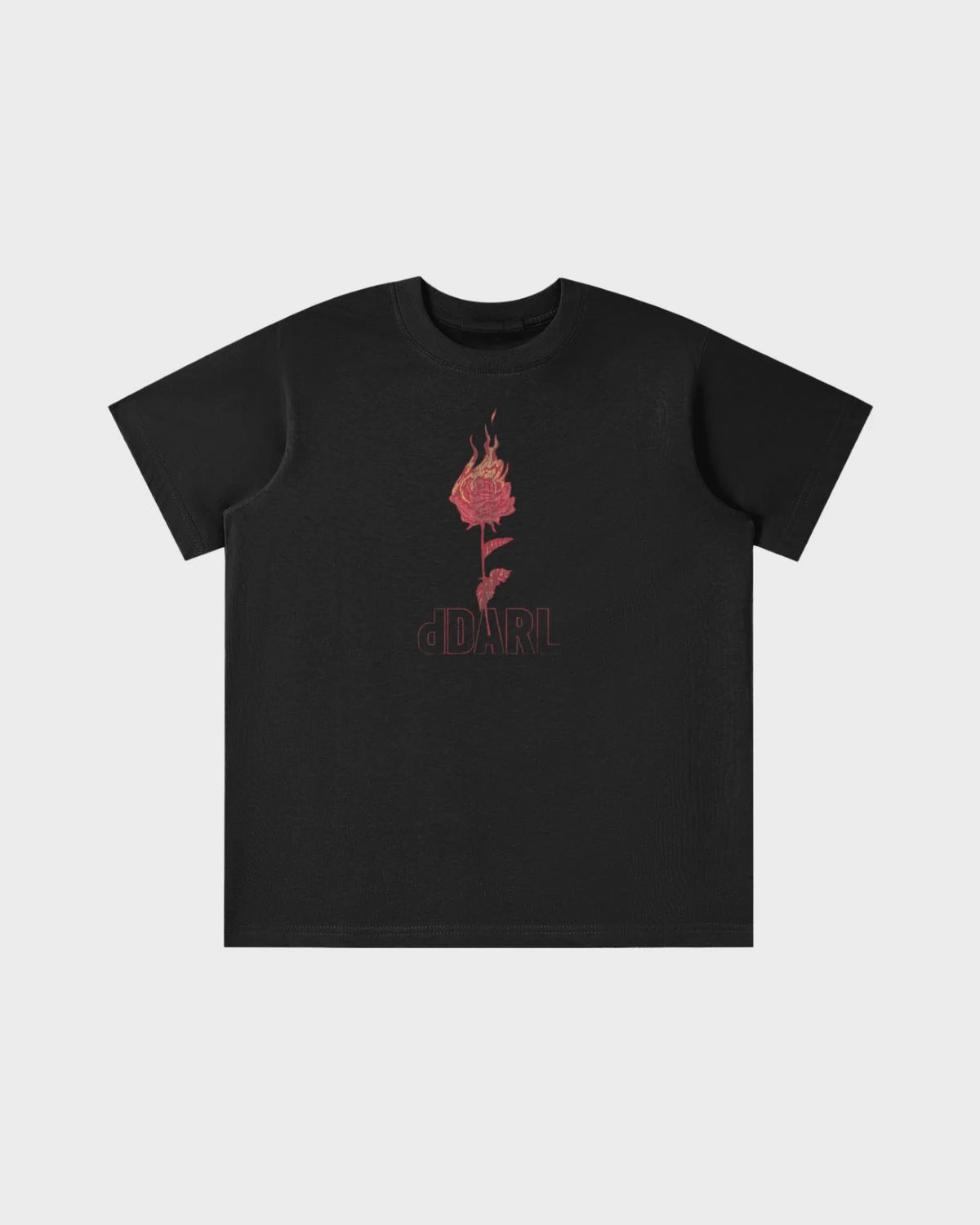 dDARL Tour SS Tee in Black, front flat lay