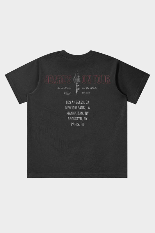 dDarl Tour SS Tee — a statement tee with a vintage feel, the dDARL Tour Tee is designed in an oversized fit with a soft, washed finish for that lived-in look.