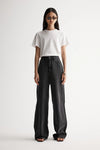 Elka Collective Apollo Wide Leg Jean in Washed Black — the Elka Collective Apollo Wide Leg Jean in Washed Black features a mid-rise fit with a full-length wide leg, creating an effortless, relaxed silhouette.