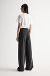 Elka Collective Apollo Wide Leg Jean in Washed Black — the Elka Collective Apollo Wide Leg Jean in Washed Black features a mid-rise fit with a full-length wide leg, creating an effortless, relaxed silhouette.