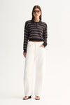 Elka Collective Irina Knit Jumper in Chocolate Stripe — a relaxed wardrobe staple with a polished striped finish, the Elka Collective Irina Knit in Chocolate Stripe combines an easy silhouette with timeless everyday styling.