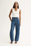 Elka Collective Mason Jeans in Dark Indigo — drawing influence from new season trends, the Elka Collective Mason Jeans in Dark Indigo bring a contemporary update to everyday denim.