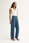 Elka Collective Mason Jeans in Dark Indigo — drawing influence from new season trends, the Elka Collective Mason Jeans in Dark Indigo bring a contemporary update to everyday denim.