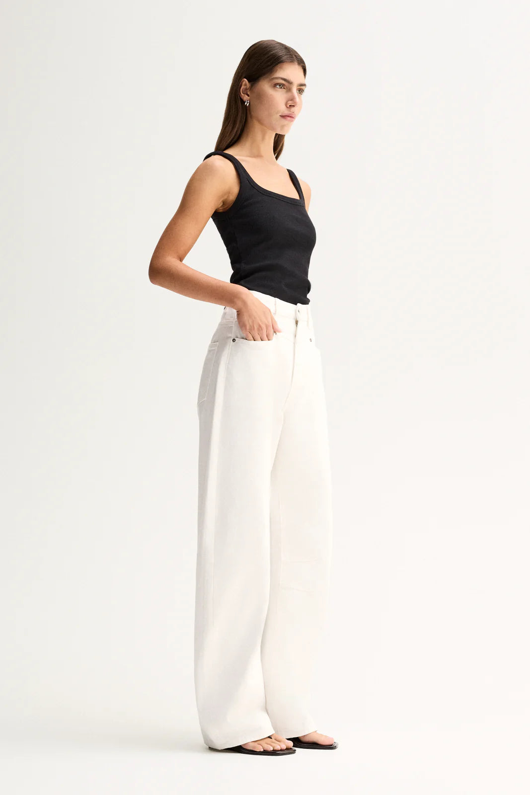 Elka Collective Persi Tank in Black — a refined everyday essential, the Elka Collective Persi Tank in Black is designed with a close-to-body silhouette and clean, minimal finish.