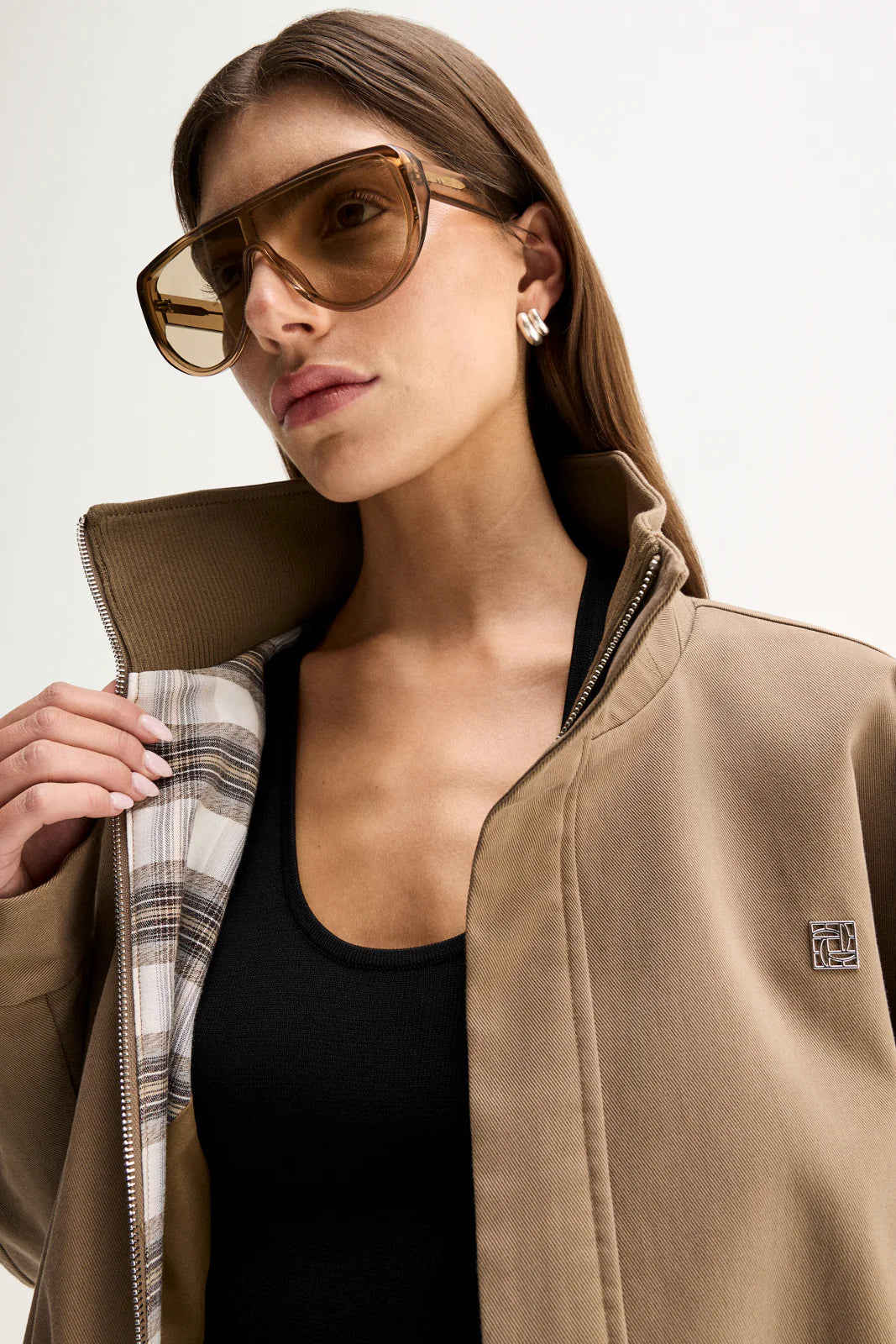 Elka Collective Trixie Jacket in Camel, product photo.