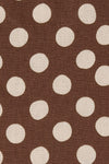Faithfull The Brand Lydie Mini Dress Cioccolato Dot — embrace a playful, retro-inspired aesthetic with the Lydie Mini Dress by Faithfull The Brand.