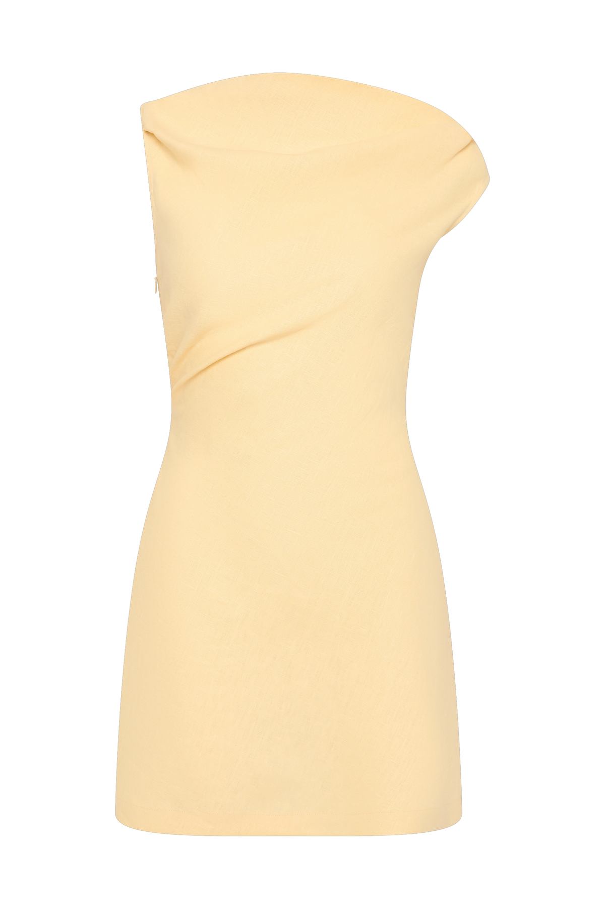 Faithfull The Brand Suis Mini Dress — a summer-inspired mini dress, designed from a signature 100% European Flax® linen fabrication in a buttery yellow.
