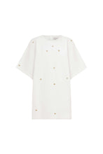 Rowie 'Farrah Embroidered Mini Dress' - Bone