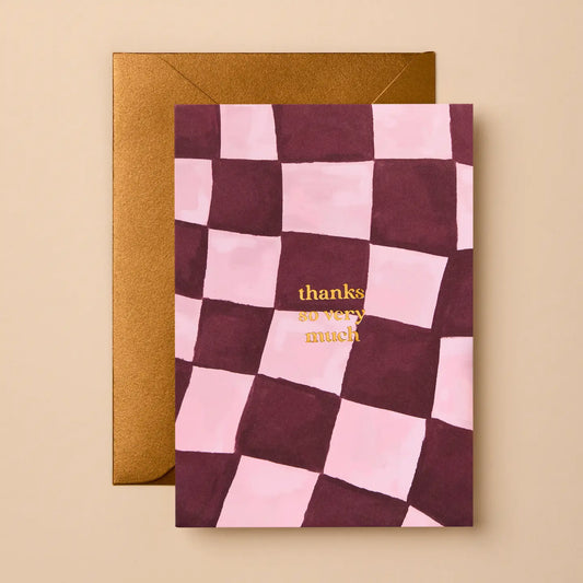 Gabrielle & Celine Thanks So Very Much Check, product photo.