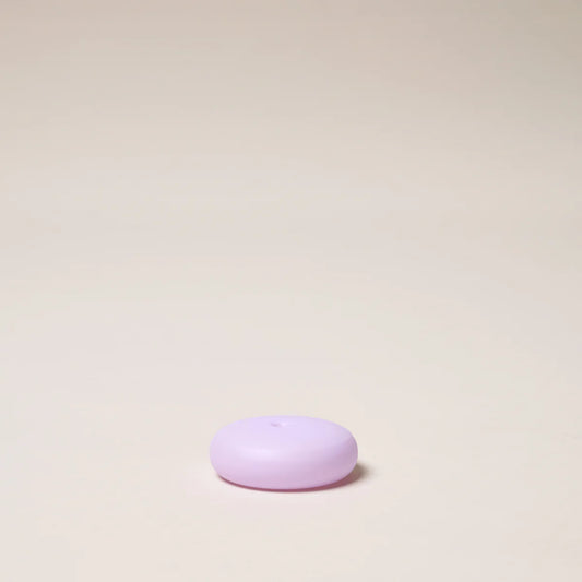 Gentle Habits Frosted Glass Incense Holder in Lilac — soft, minimal and colourful.
