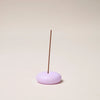 Gentle Habits Frosted Glass Incense Holder in Lilac — soft, minimal and colourful.