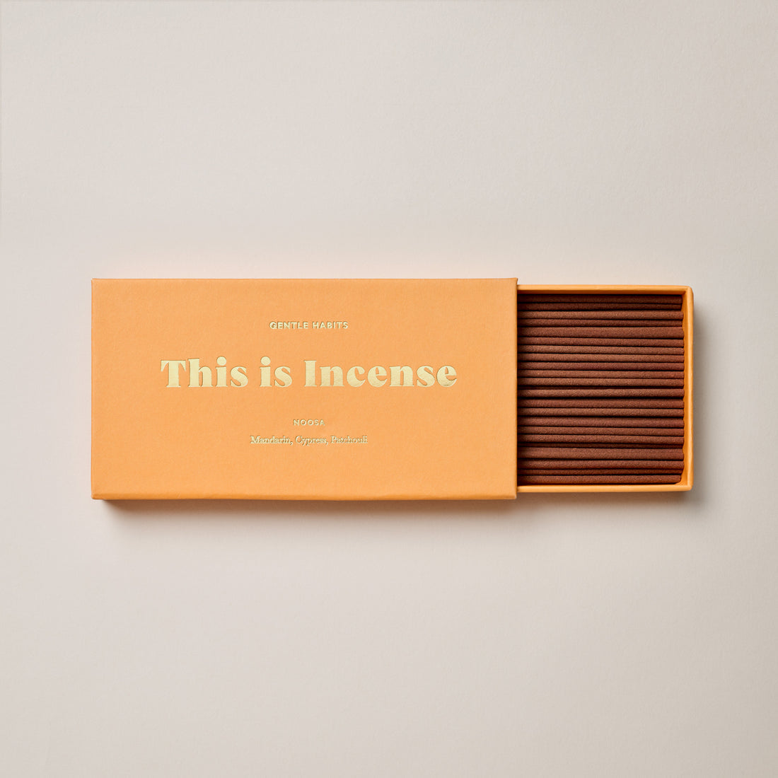 Gentle Habits This is Incense in Noosa — citrus, Sweet, Woody If you love Byron you will love Noosa! Delicate and woody with a hint of sweetness.