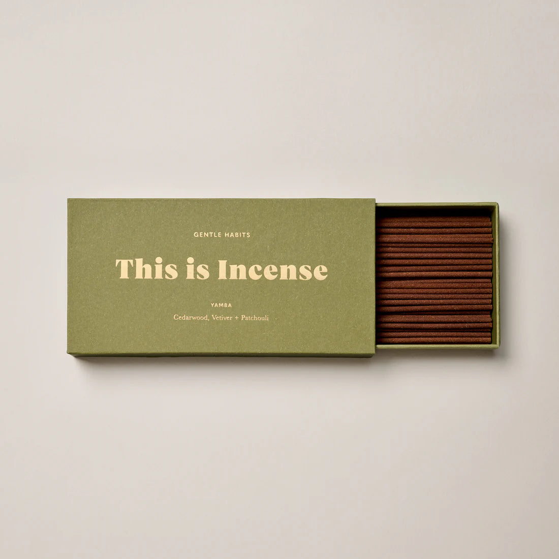 Gentle Habits Yamba — delicate and earthy with a hint of cedarwood.