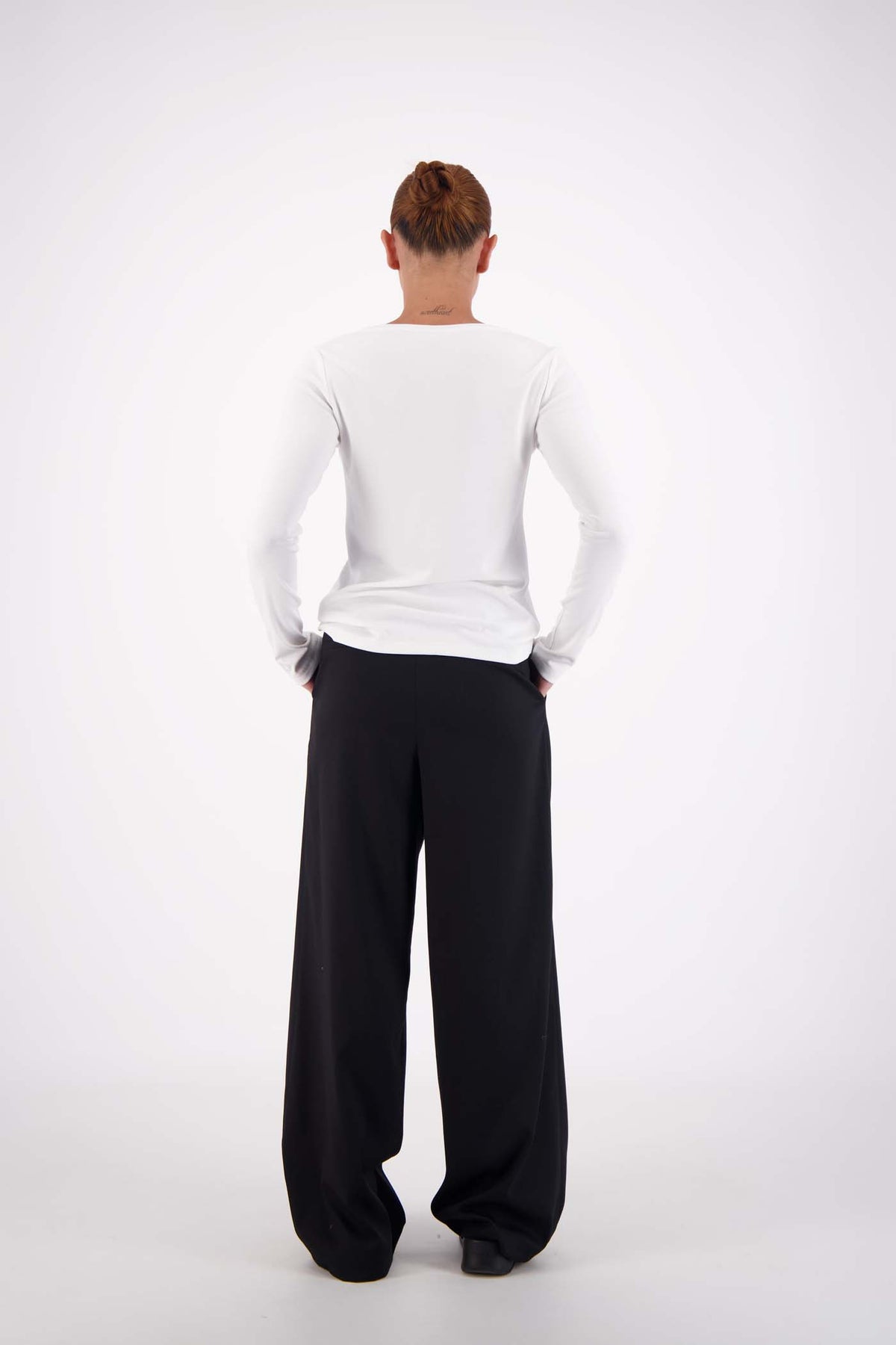 Jasmine Alexa Soho Long Sleeve Top in White — the ultimate styling base.