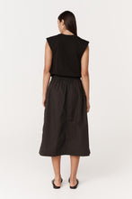 Rowie 'Jessica Organic Midi Dress' - Tonal Noir