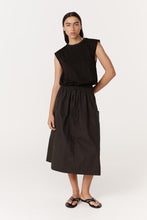 Rowie 'Jessica Organic Midi Dress' - Tonal Noir