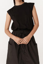 Rowie 'Jessica Organic Midi Dress' - Tonal Noir