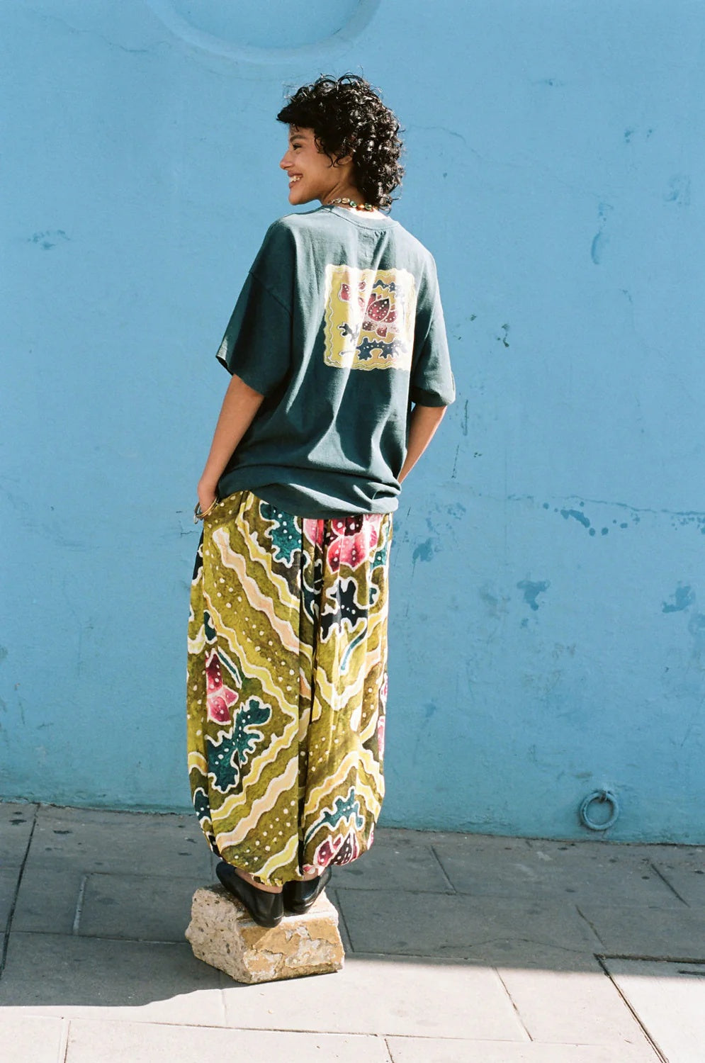 Kinga Csilla Avviso Lotus Tee — your new go-to graphic tee with a beautifully bohemian twist.