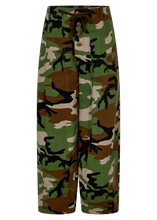 Camouflage pants on a white background
