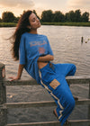 Kinga Csilla Sunset Tee in Blue — the Sunset Tee returns to inject some serious dopamine into your everyday wardrobe.