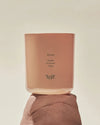 Leif Boronia Candle - 280g — soy blend wax handcrafted in Australia delivers a complex aromatics of Boronia to your home.