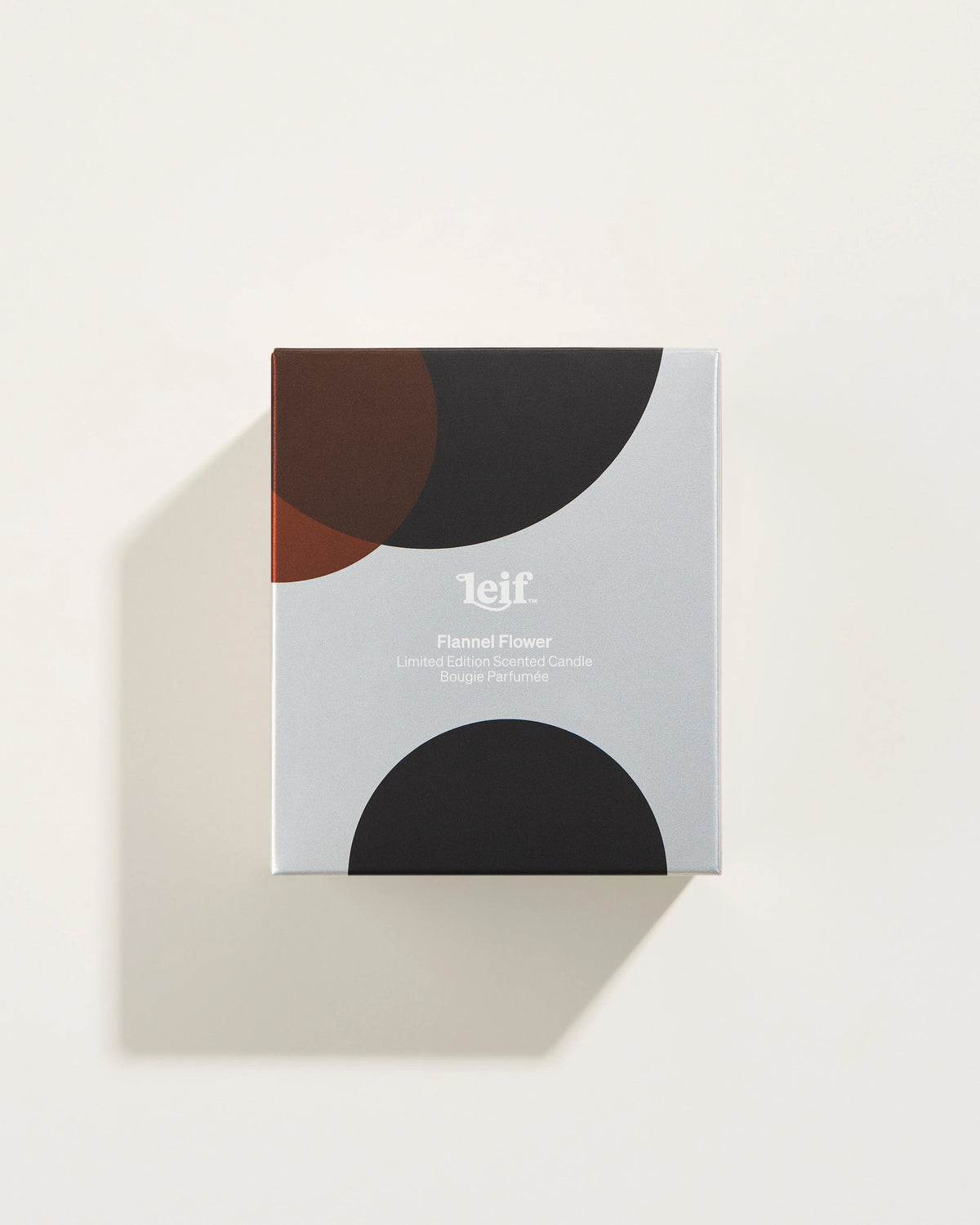 Leif HOLIDAY x Mark Gowing - Flannel Flower Candle in Silver — limited Edition Holiday x Mark Gowing — a celebration of art, form and typography.