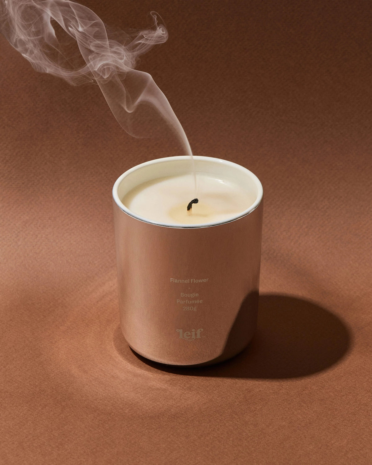 Leif HOLIDAY x Mark Gowing - Flannel Flower Candle in Silver — limited Edition Holiday x Mark Gowing — a celebration of art, form and typography.