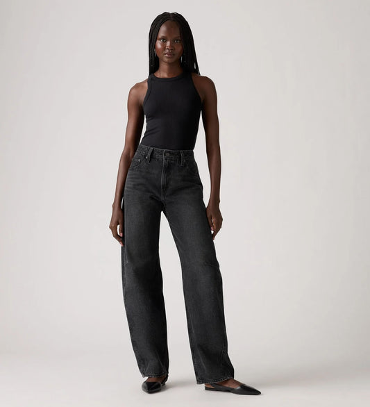 Levi's Baggy Dad Barrel Jeans in Rebel Edge Barrel — inspired by vintage denim with a modern twist, the Levi's Baggy Dad Barrel Jeans feature a relaxed fit through the leg with a subtle barrel silhouette for an effortlessly cool look.