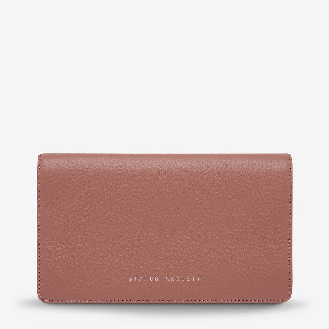 Status Anxiety 'Living Proof' Wallet - Dusty Pink