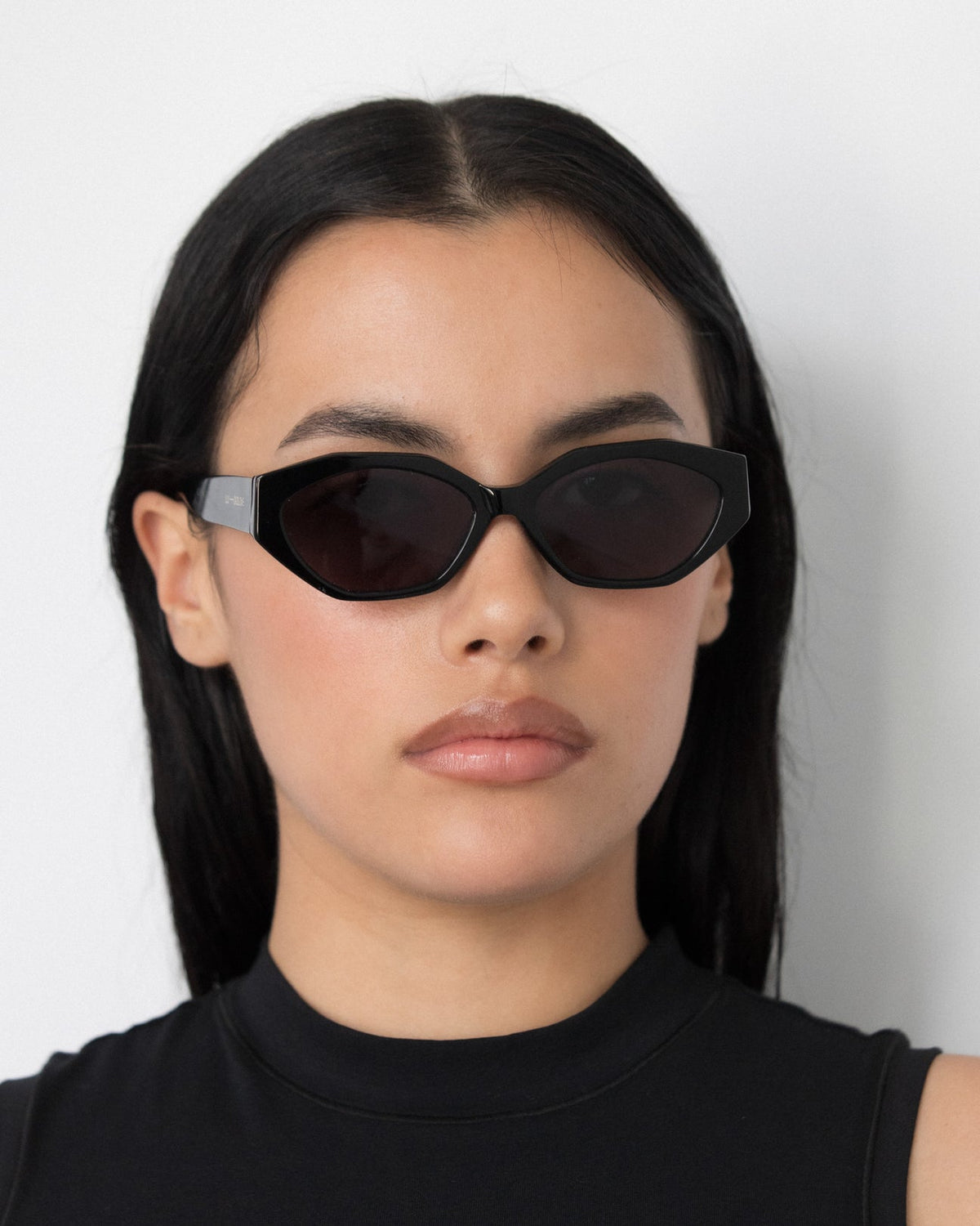 Lu Goldie - Eliana Sunglasses in Black — these honeys are the sunnies equivalent of spending an hour and a half doing no-makeup-makeup and woke-up-like-this hair.