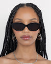 Lu Goldie - Eliana Sunglasses in Black — these honeys are the sunnies equivalent of spending an hour and a half doing no-makeup-makeup and woke-up-like-this hair.