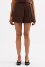 Nude Lucy 'Easton Tailored Mini Skirt' - Cocoa