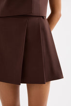 Nude Lucy 'Easton Tailored Mini Skirt' - Cocoa