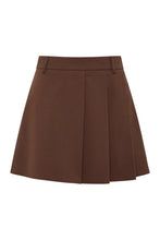 Nude Lucy 'Easton Tailored Mini Skirt' - Cocoa