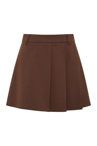 Nude Lucy 'Easton Tailored Mini Skirt' - Cocoa