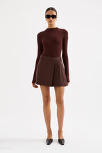 Nude Lucy 'Easton Tailored Mini Skirt' - Cocoa