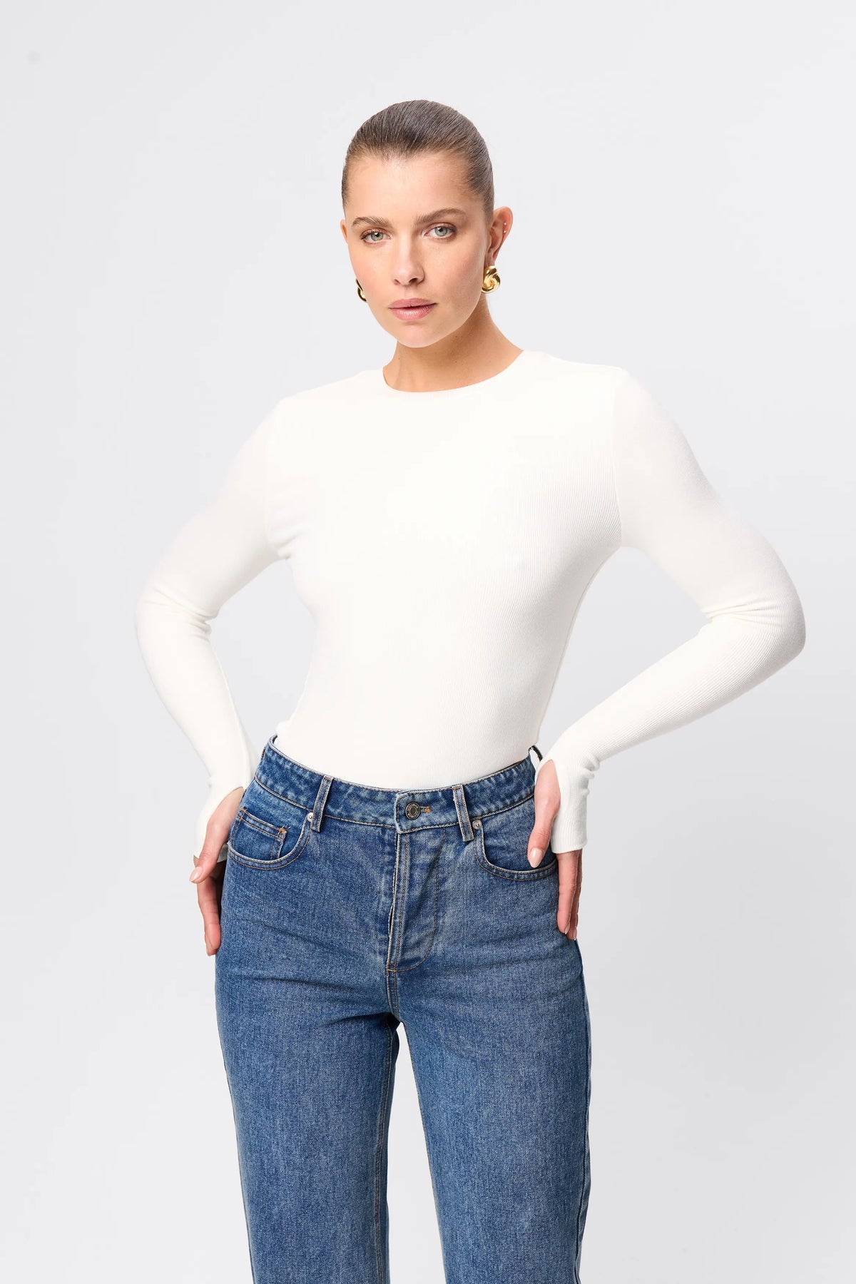 Mossman Brooklyn Top in White — meet your new favorite layering piece.
