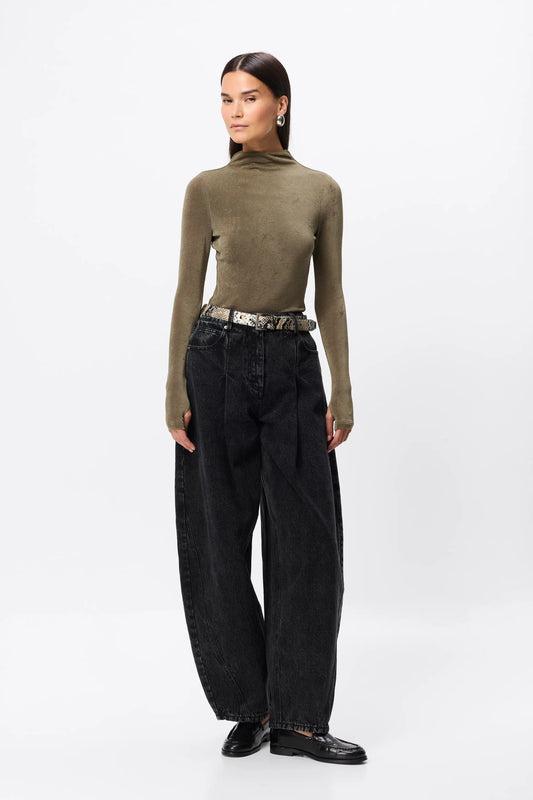Mossman Elysion Bodysuit in Moss — redefine modern evening wear with the Mossman Elysian Bodysuit in Moss.