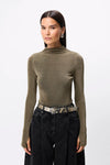 Mossman Elysion Bodysuit in Moss — redefine modern evening wear with the Mossman Elysian Bodysuit in Moss.