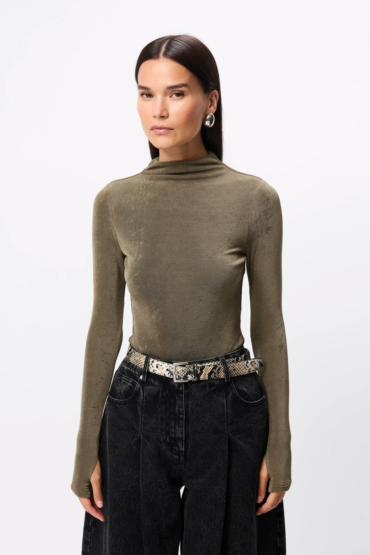 Mossman Elysion Bodysuit in Moss — redefine modern evening wear with the Mossman Elysian Bodysuit in Moss.