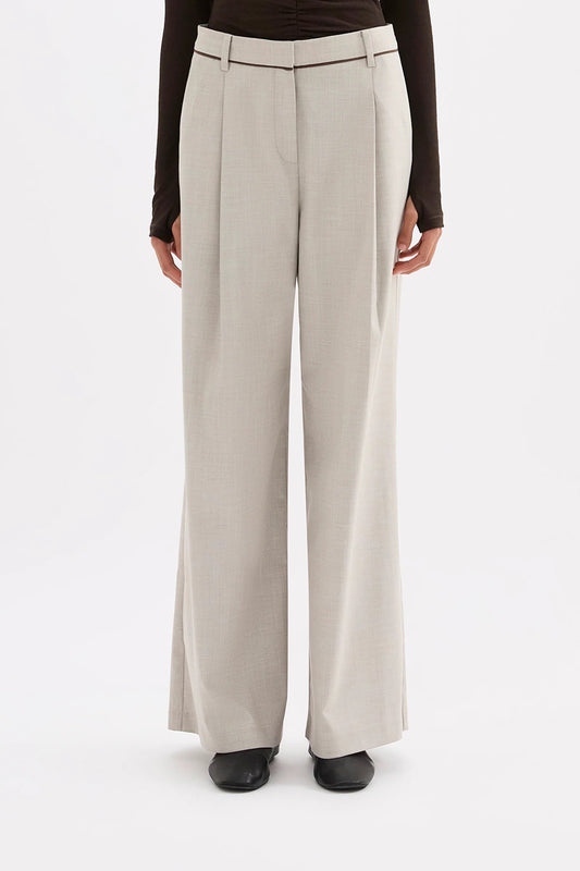 Nude Lucy Aren Pant in Sandstone — a refined tailored essential designed to elevate everyday dressing, the Nude Lucy Aren Pant in Sandstone features a mid-rise waist and flowing wide-leg silhouette.
