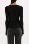 Nude Lucy Gigi Mesh Top in Black — the Gigi Mesh Top by Nude Lucy in Black is a sheer, lightweight layer designed to contour the body with a soft stretch finish.
