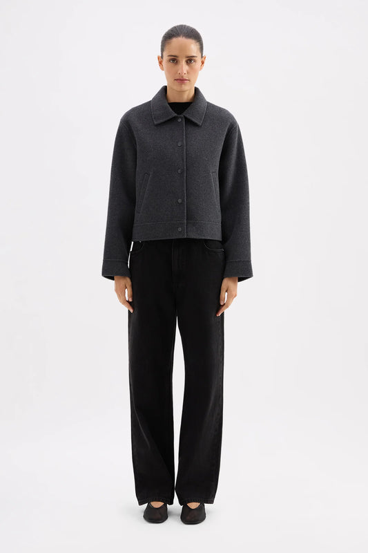 Nude Lucy Jayden Wool Jacket in Charcoal — the Jayden Wool Jacket by Nude Lucy in Charcoal is a refined outer layer designed for everyday wear.
