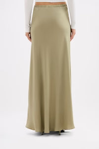 Nude Lucy Lawton Tencel Skirt in Dusty Sage — the Lawton Tencel Skirt in Dusty Sage is crafted from a soft, breathable Tencel fabric that drapes effortlessly through the body.