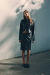 Nude Lucy Lenny Skirt in Espresso — the elevated seasonal staple your capsule wardrobe has been waiting for.
