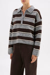Nude Lucy Maia Rugby Knit in Charcoal — the elevated seasonal staple your capsule wardrobe has been waiting for.