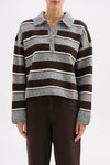 Nude Lucy Maia Rugby Knit in Charcoal — the elevated seasonal staple your capsule wardrobe has been waiting for.