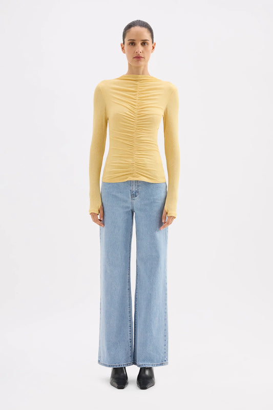 Nude Lucy Marti Mesh Top in Butter — the elevated seasonal staple your capsule wardrobe has been waiting for.