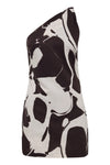 The Nude Lucy Ombra Mini Dress in Ombra Print shown in an angled product-only view.
